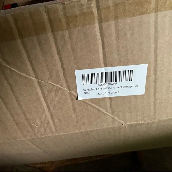 NIB FREE SHPG 2 Red Ornament Storage Boxes each holds 72 ornaments. - Picture 6 of 6